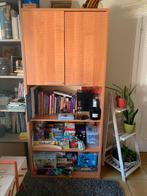boekenkast in kersenhout, 50 tot 100 cm, Met deur(en), 25 tot 50 cm, 150 tot 200 cm