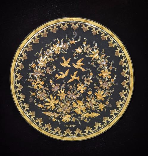 Toledo verzamel bord met 24 karaats goud, Antiek en Kunst, Kunst | Etsen en Gravures, Ophalen of Verzenden