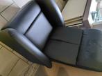 Lederen relax zetel, Huis en Inrichting, Ophalen, Gebruikt, Rechte bank, Leer