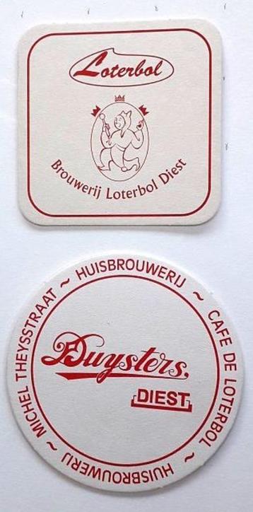 Bierviltjes (2) 4loterbol' en Duysters Diest