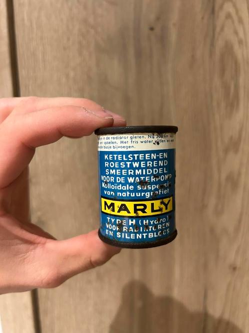 Bidon dossette d’huile Marly olieblik olie blik oil can oud, Verzamelen, Merken en Reclamevoorwerpen, Ophalen of Verzenden