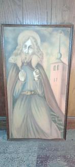 Dessin pastel art religieux catholique, 39x72, n493, Enlèvement