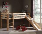 Halfhoogslaper met schuifaf  - grenen hout - 1 persoonsbed, Maison & Meubles, Chambre à coucher | Lits superposés & Lits mezzanines