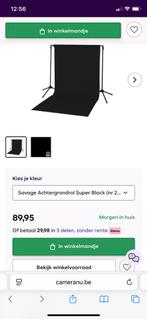 Achtergrondrol zwart 2,11 x 18m nieuw!, Audio, Tv en Foto, Fotografie | Fotostudio en Toebehoren, Ophalen, Zo goed als nieuw