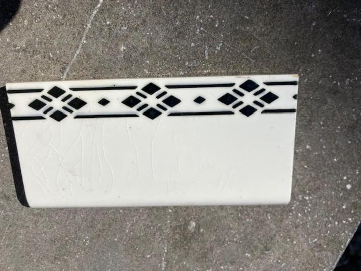 ART DECO 7 PLINTEN TEGELS HEMIKSEM BELGIUM, Antiek en Kunst, Antiek | Wandborden en Tegels, Ophalen of Verzenden