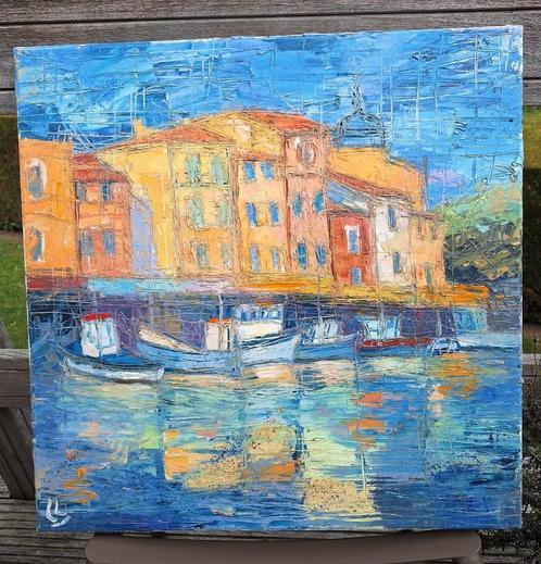 Claude Carvin - Les Couleurs de Cassis (avec Certificat), Antiek en Kunst, Kunst | Schilderijen | Modern, Ophalen of Verzenden