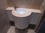 toiletkast met lavabo natuursteen, Ophalen, Gebruikt