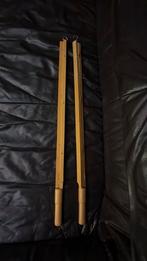 2 krantenstokken, hout, Vintage, Enlèvement, Utilisé