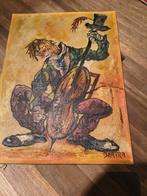 Schilderij van Clown met viool (J. Katra), Antiek en Kunst, Ophalen