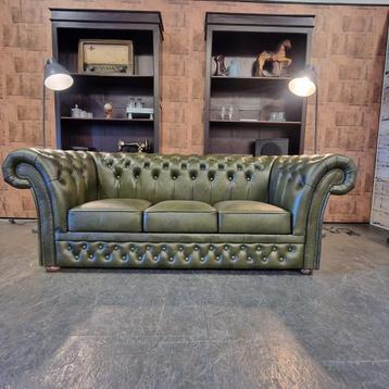 Chesterfield Winfield Basic Luxe 3-zits - Mos Groen // NIEUW beschikbaar voor biedingen