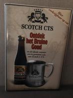 Reclamebord Scotch CTS 30x39cm, Verzamelen, Biermerken, Ophalen of Verzenden, Zo goed als nieuw, Reclamebord, Plaat of Schild