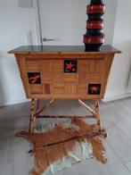 Vintage Jaren 60 rotan Tiki bar, Huis en Inrichting, Ophalen, Zo goed als nieuw
