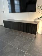 Zwarte grenen houten televisiemeubel, Huis en Inrichting, Kasten |Televisiemeubels, Ophalen, Gebruikt, Grenenhout