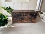 Houten antieken kist, Ophalen, Gebruikt, 50 tot 75 cm, 100 tot 125 cm