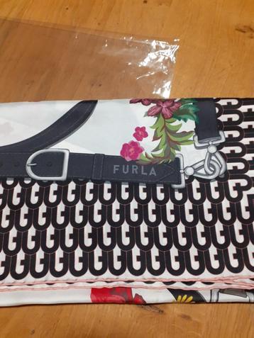 Furla Foulard zijden sjaal 90x90 silk scarve made in italy