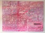 Schilderij modern abstract 80x60, Antiek en Kunst, Kunst | Schilderijen | Modern, Ophalen