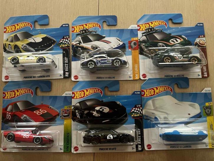 hotwheels Porsche, Hobby en Vrije tijd, Modelauto's | 1:18, Nieuw, Auto, Hot Wheels, Ophalen of Verzenden