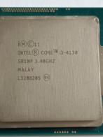 CPU Intel i3 4130 3.4 Ghz LGA1150, Comme neuf, 4-core, Intel Core i3, LGA 1150