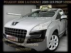 PEUGEOT 3008 1.6 ESSENCE 120 ‼️GARANTIE 1 AN CTOK‼️, Voorwielaandrijving, Euro 5, Zwart, 4 cilinders