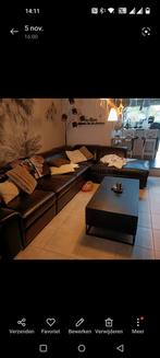 Siège en cuir noir, Maison & Meubles, Enlèvement