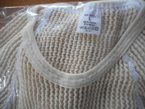 T Shirt en mailles COTON string SAS chaleur NEUF taille L, Verzamelen, Militaria | Algemeen, Verzenden