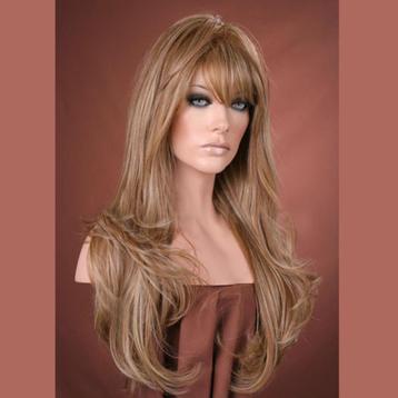 Pruik lang haar goudblond model Kristen F14/22 beschikbaar voor biedingen