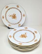 Herend 5 borden Apponyi brown decor, Hongarije 20e eeuw., Antiek en Kunst, Ophalen of Verzenden