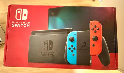 Nintendo Switch versie 1 - zo goed als nieuw, Games en Spelcomputers, Spelcomputers | Nintendo Switch, Gebruikt, Switch Original