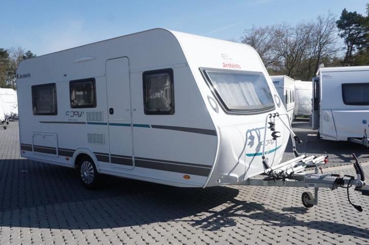Mooie 4pers.Dethleffs met voortent, fietsrek, 2x1, MTM 1360k, Caravans en Kamperen, Caravans, Bedrijf, tot en met 4, Dethleffs