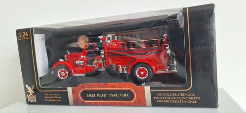 Camion de pompiers Mac Type 75BX 1935, Hobby & Loisirs créatifs, Voitures miniatures | 1:24, Neuf, Enlèvement ou Envoi