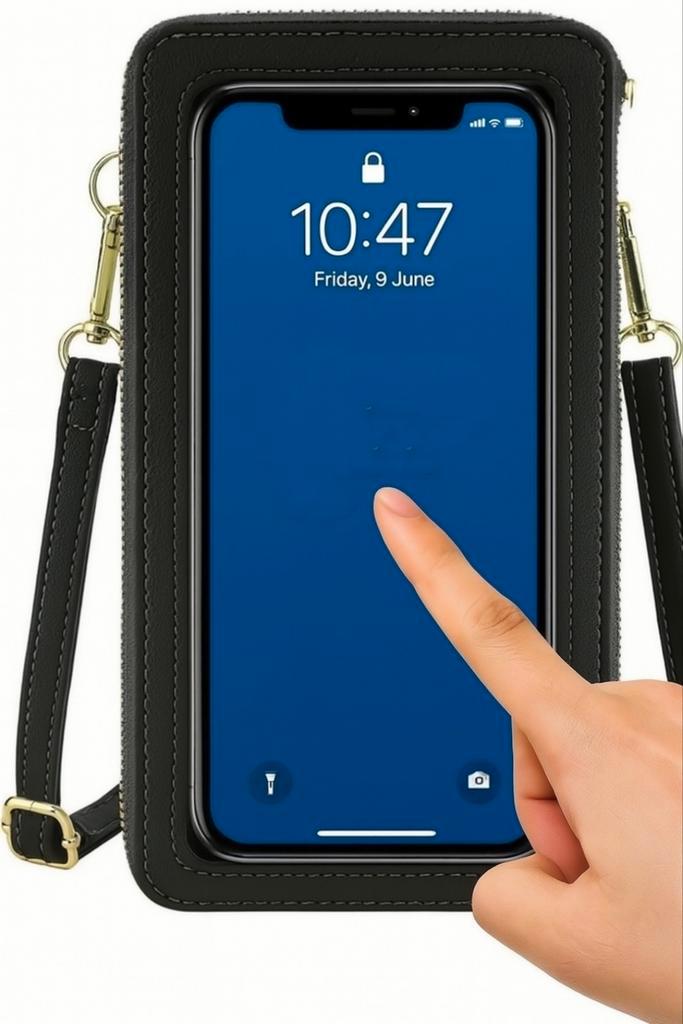Doorschijnend handtasje voor smartphone (nieuw), Telecommunicatie, Mobiele telefoons | Hoesjes en Screenprotectors | Samsung, Nieuw