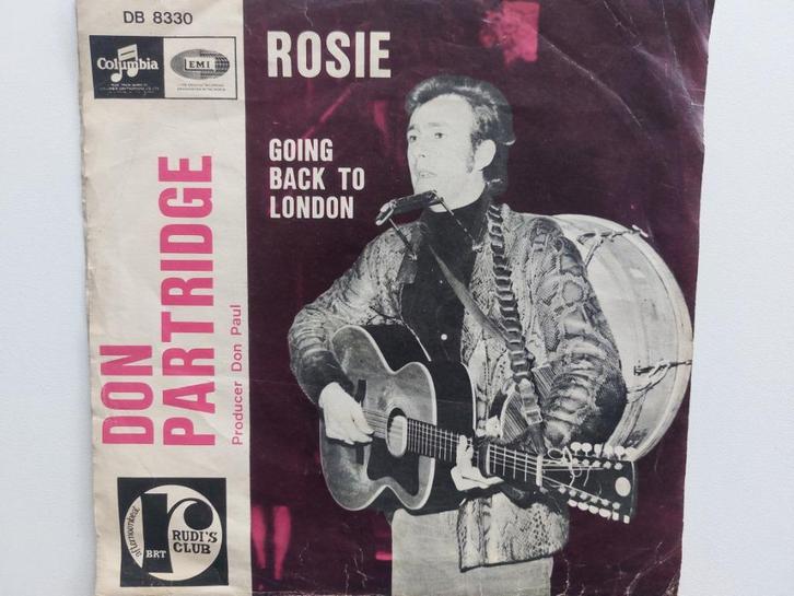 Don Partride - Rosie (1968), Cd's en Dvd's, Vinyl Singles, Pop, Ophalen of Verzenden