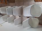 8 witte kuipstoelen, Huis en Inrichting, Stoelen, Ophalen, Gebruikt