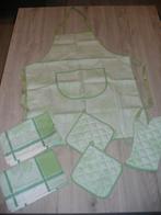 Nieuw! Set textiel Santens voor keuken, Huis en Inrichting, Ophalen of Verzenden, Nieuw, Schort