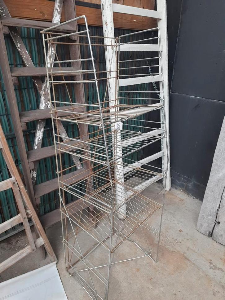 Grote metalen droogrek / rek voor brood, kunst, papier…, Huis en Inrichting, Kasten | Stellingkasten, Gebruikt, Ophalen