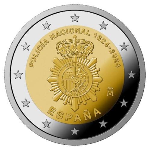 2 euro herdenkingsmunt Spanje 2024 : Nationale Politie, Timbres & Monnaies, Monnaies | Europe | Monnaies euro, Enlèvement ou Envoi