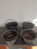 4 gietijzeren heksenketels, Antiek en Kunst, Ophalen of Verzenden