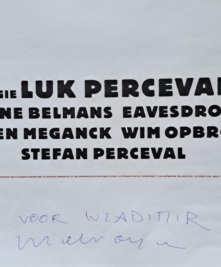 Wim Delvoye ( 1965) gesigneerde affiche en andere items, Boeken, Kunst en Cultuur | Beeldend, Zo goed als nieuw, Schilder- en Tekenkunst