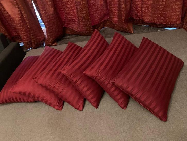 Rode Kussens, Huis en Inrichting, Woonaccessoires | Kussens, Zo goed als nieuw, Rood, Rechthoekig, Ophalen of Verzenden