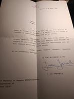 Originele brief van het Koningshuis/Boudewijn & Fabiola, Verzamelen, Koningshuis en Royalty, Ophalen of Verzenden, Zo goed als nieuw