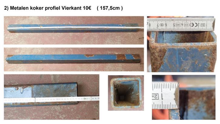Metaal profielen Ijzer, Staal en Inox, Doe-het-zelf en Bouw, Metalen, IJzer, Ophalen