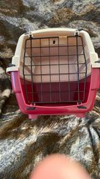 Transport box dieren vb poes/kleine hond kleur beige bordeau, Dieren en Toebehoren, Ophalen