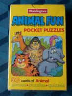 Nieuw pocket spel met 50 puzzelopdrachten, Animal Fun, 5+, Ophalen of Verzenden, Nieuw, Taal en Lezen