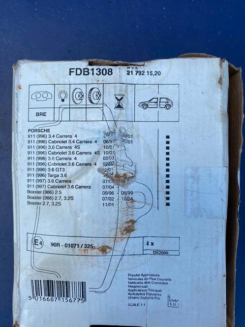 Remblokken achteras Porsche fdb1308, Auto-onderdelen, Remmen en Aandrijving, Porsche, Ophalen