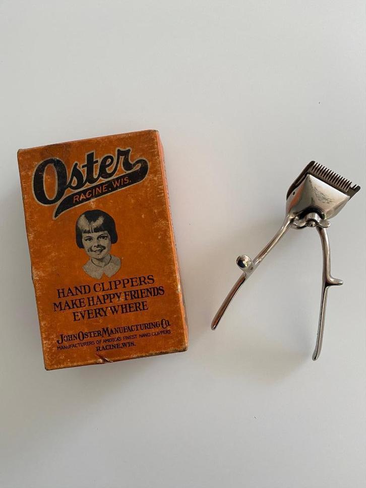Vintage Oster Hand Clippers Handtondeuse 1950, Antiek en Kunst, Curiosa en Brocante, Ophalen of Verzenden