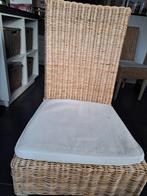 6 rieten stoelen, Huis en Inrichting, Stoelen, Ophalen, Gebruikt