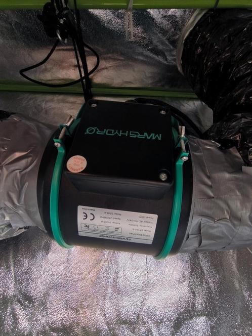 Mars hydro 350 extracteur d'air 350CFM + filtre à charbon, Tuin en Terras, Kweekspullen, Zo goed als nieuw, Ophalen of Verzenden