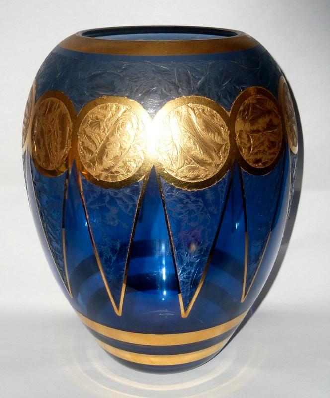 DE RUPEL BOOM VAAS VORM RONDO D.981 MONARCH CA 1955, Antiek en Kunst, Antiek | Glaswerk en Kristal, Ophalen of Verzenden