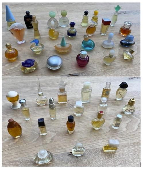Verschillende Vintage Miniatuur flesjes vrouwenparfum, Verzamelen, Parfumverzamelingen, Zo goed als nieuw, Miniatuur, Gevuld, Ophalen of Verzenden