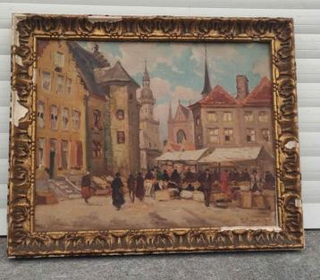 huile sur toile marouffle signe henri bodart beschikbaar voor biedingen